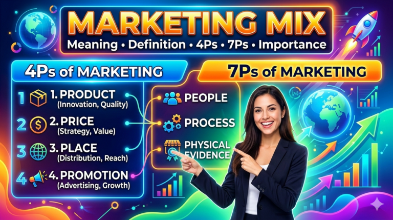 Marketing Mix: Meaning, Definition, 4Ps, 7Ps, and Importance in Modern Marketing