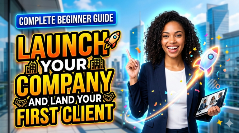 How to Launch Your Own Company and Land Your First Client (Complete Beginner Guide)